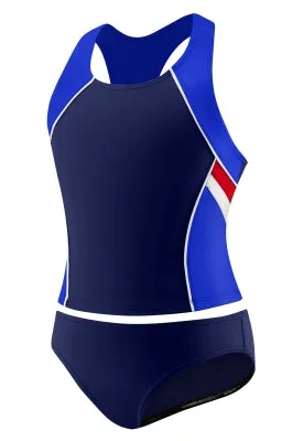SPEEDO Girls Side Splice Racerback Tankini 2-PC (16 Only)