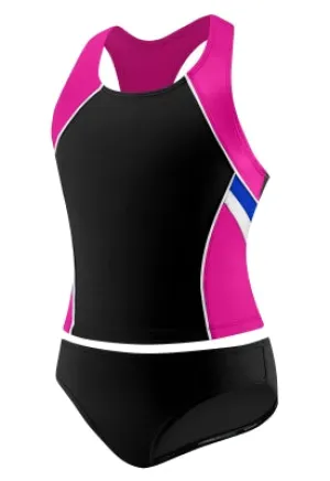 SPEEDO Girls Side Splice Racerback Tankini 2-PC (16 Only) SPEEDO Girls Side Splice Racerback Tankini 2-PC (16 Only)