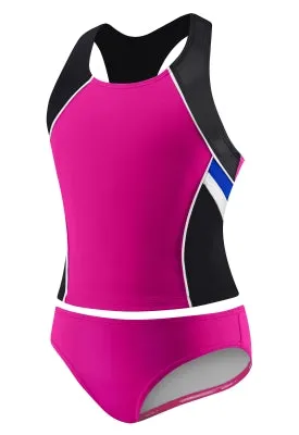 SPEEDO Girls Side Splice Racerback Tankini 2-PC (16 Only)