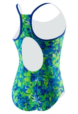 SPEEDO Girls Tie Dye Blaze Keyhole (7-16)