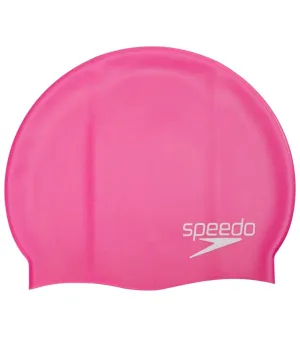 Speedo Jr. Elastomeric Silicone Swim Cap - Power Pink