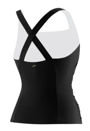 SPEEDO? Shirred Front Tankini (6, 10 Only)