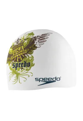 SPEEDO Team USA Silicone Swim Cap