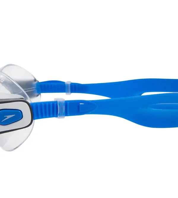 Speedo Unisex Adult Rift Clear - Lens Swim Goggles - Bondi Blue & White