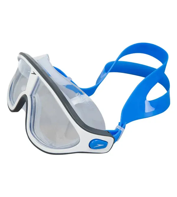 Speedo Unisex Adult Rift Clear - Lens Swim Goggles - Bondi Blue & White