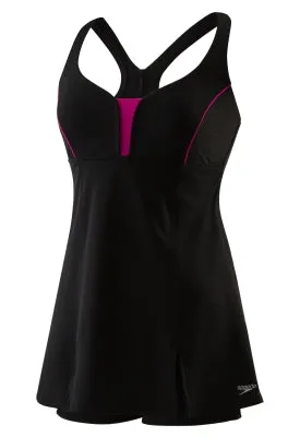 SPEEDO Women's Swim Dress with Built-In Compression Short - Speedo Endurance