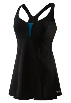 SPEEDO Women's Swim Dress with Built-In Compression Short - Speedo Endurance