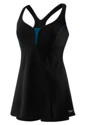 SPEEDO Women's Swim Dress with Built-In Compression Short - Speedo Endurance