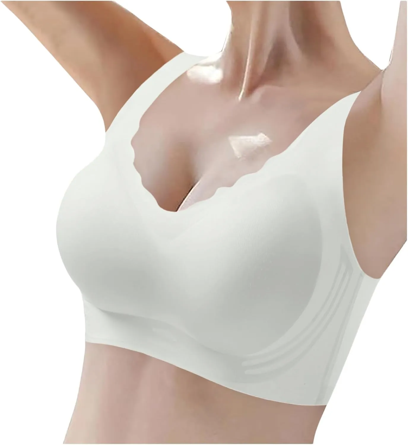 Sports Bra for Women Padded Cross Back Active Bras No Underwire Comfort Medium Support Bralettes