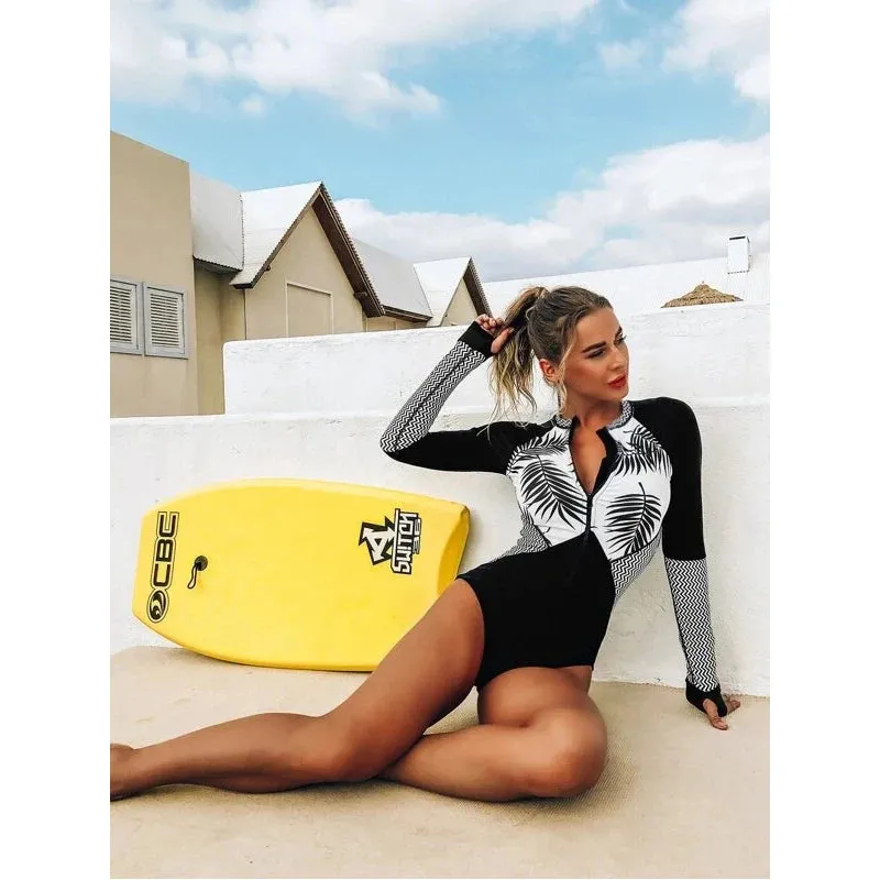Sporty Surf & Swim One-Piece Suit for Active Women