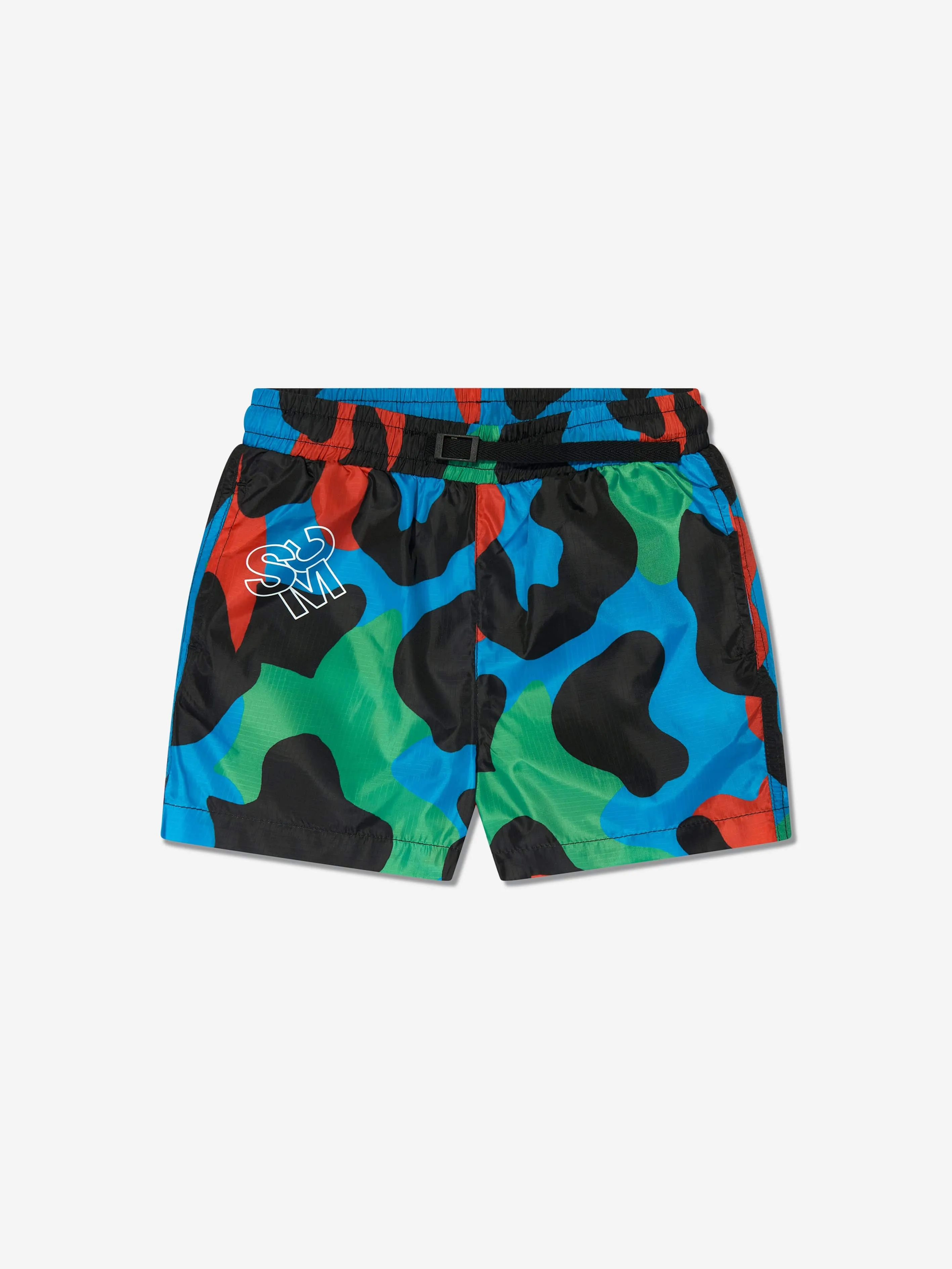 Stella McCartney Boys Patterned Swim Shorts in Multicolour
