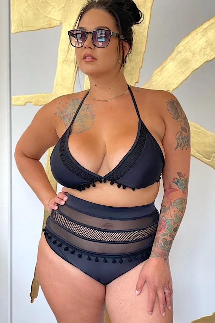 STEPHANIE "Pom Pom" Bikini Triangle Top