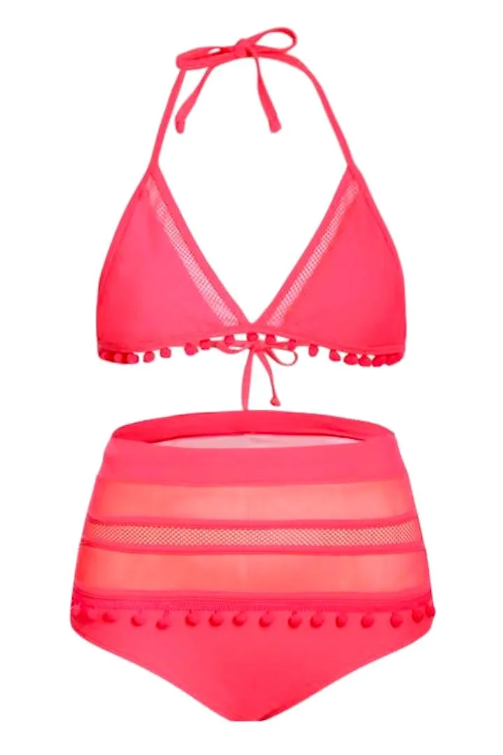STEPHANIE "Pom Pom" Bikini Triangle Top