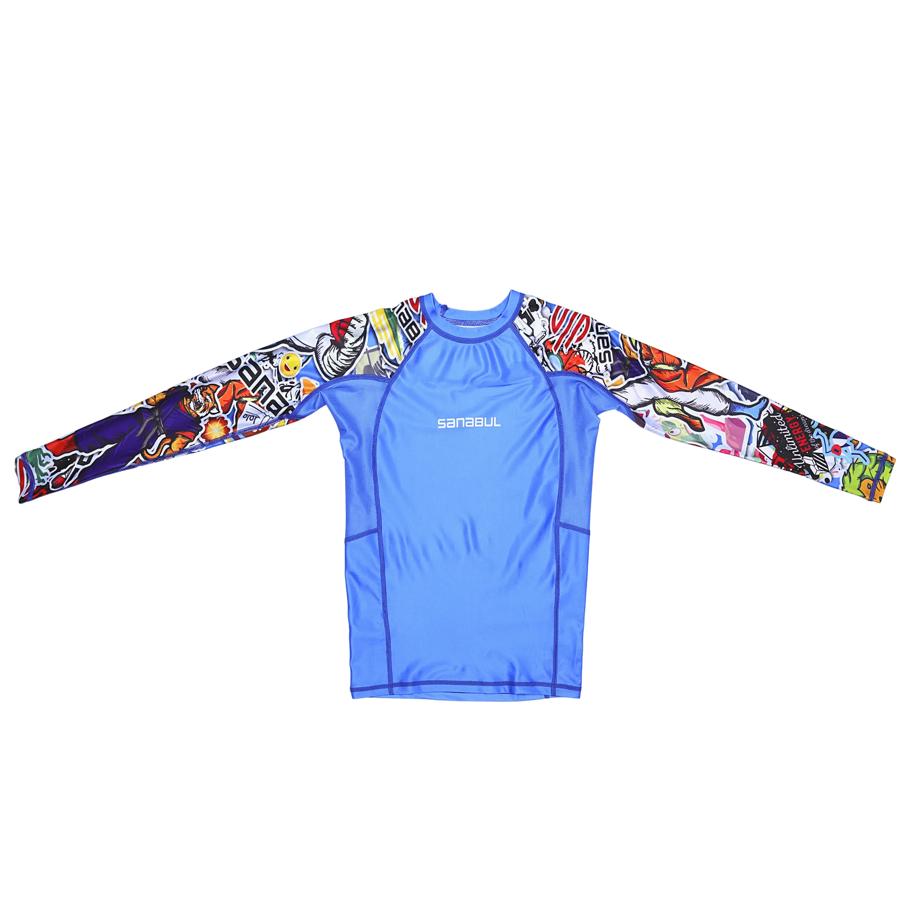 Sticker Bomb Kids Long Sleeve Rash Guard