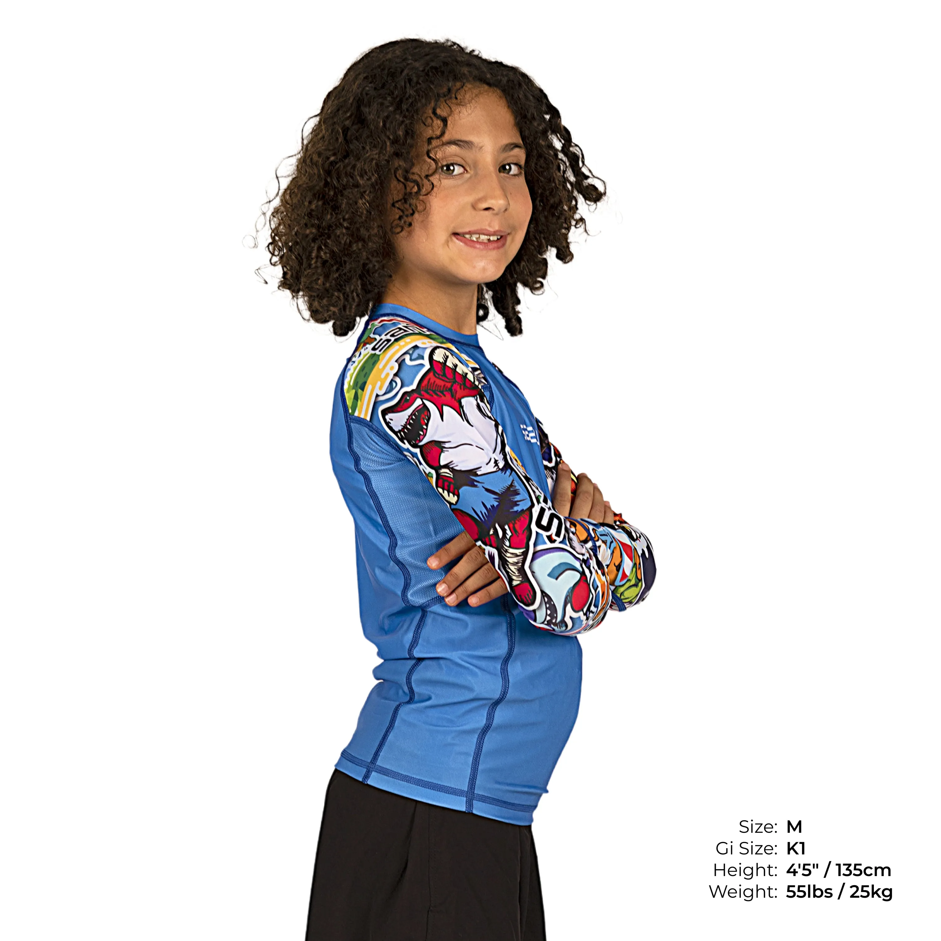Sticker Bomb Kids Long Sleeve Rash Guard