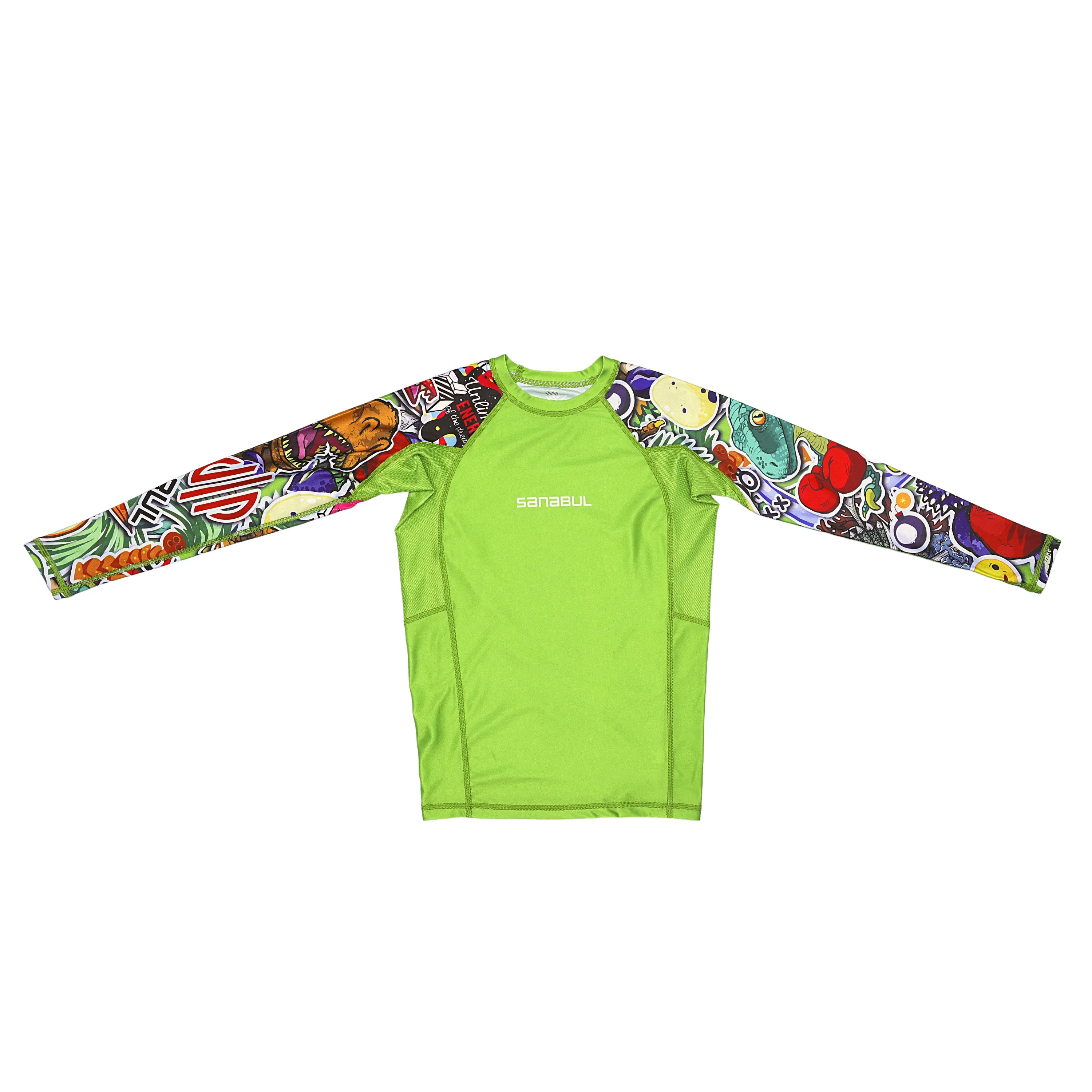 Sticker Bomb Kids Long Sleeve Rash Guard