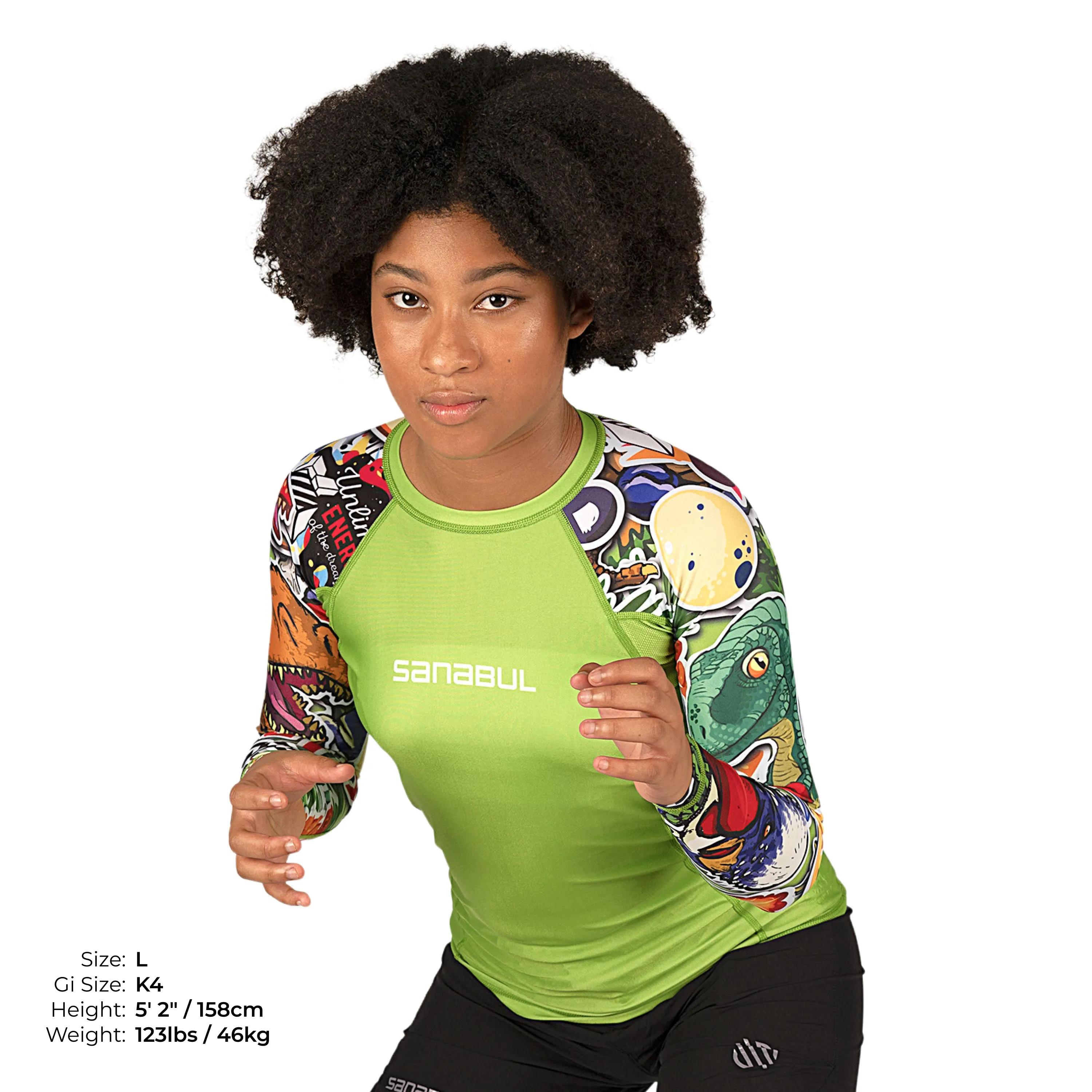 Sticker Bomb Kids Long Sleeve Rash Guard