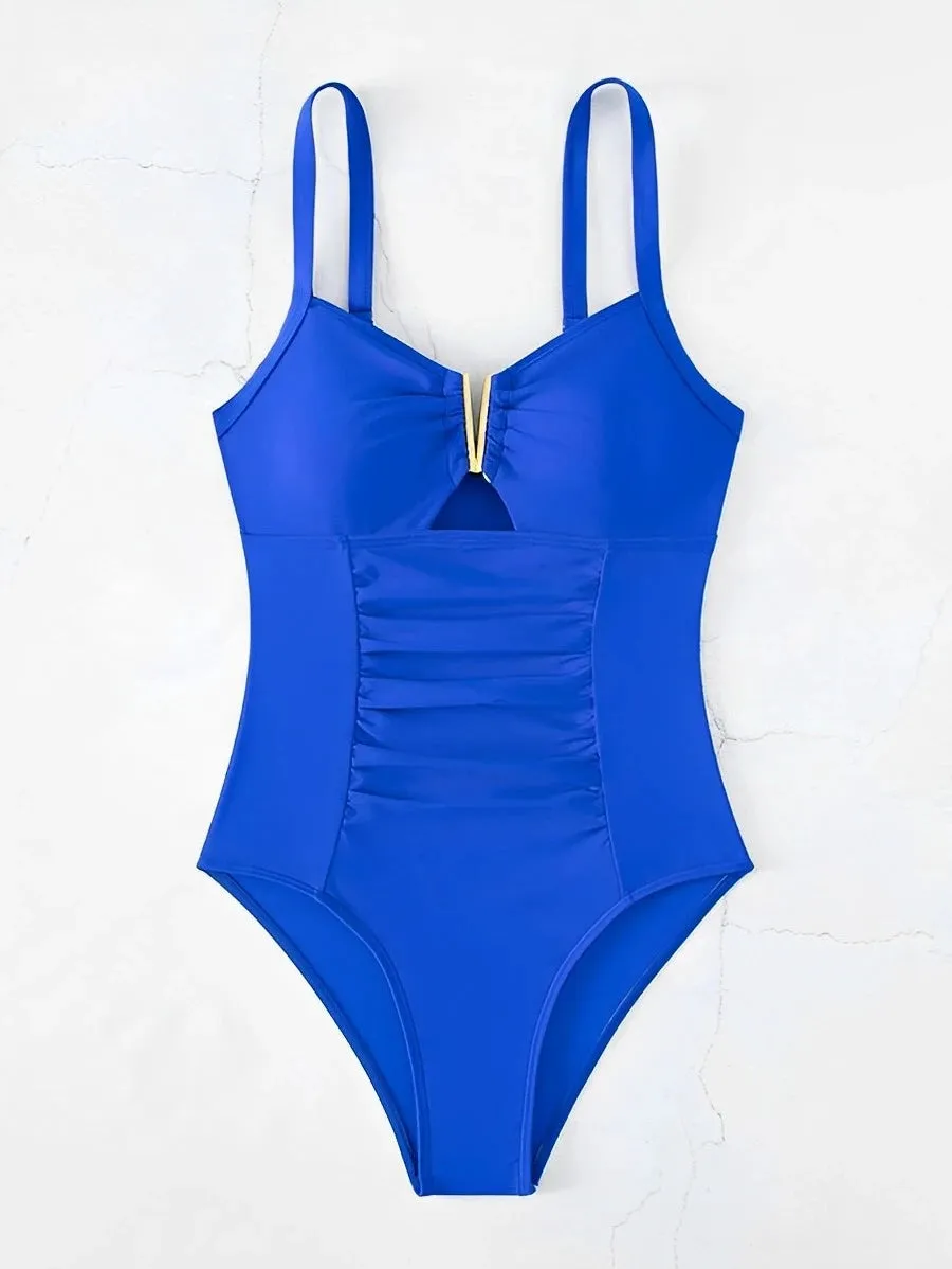 Sun-Siren Ruched Monokini
