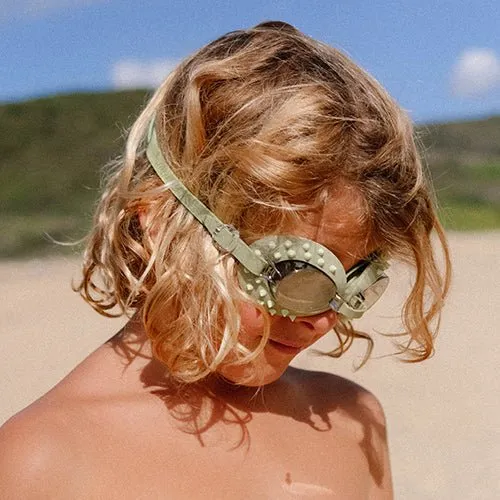 SUNNYLiFE Kids Swim Goggles Cookie The Croc Khaki