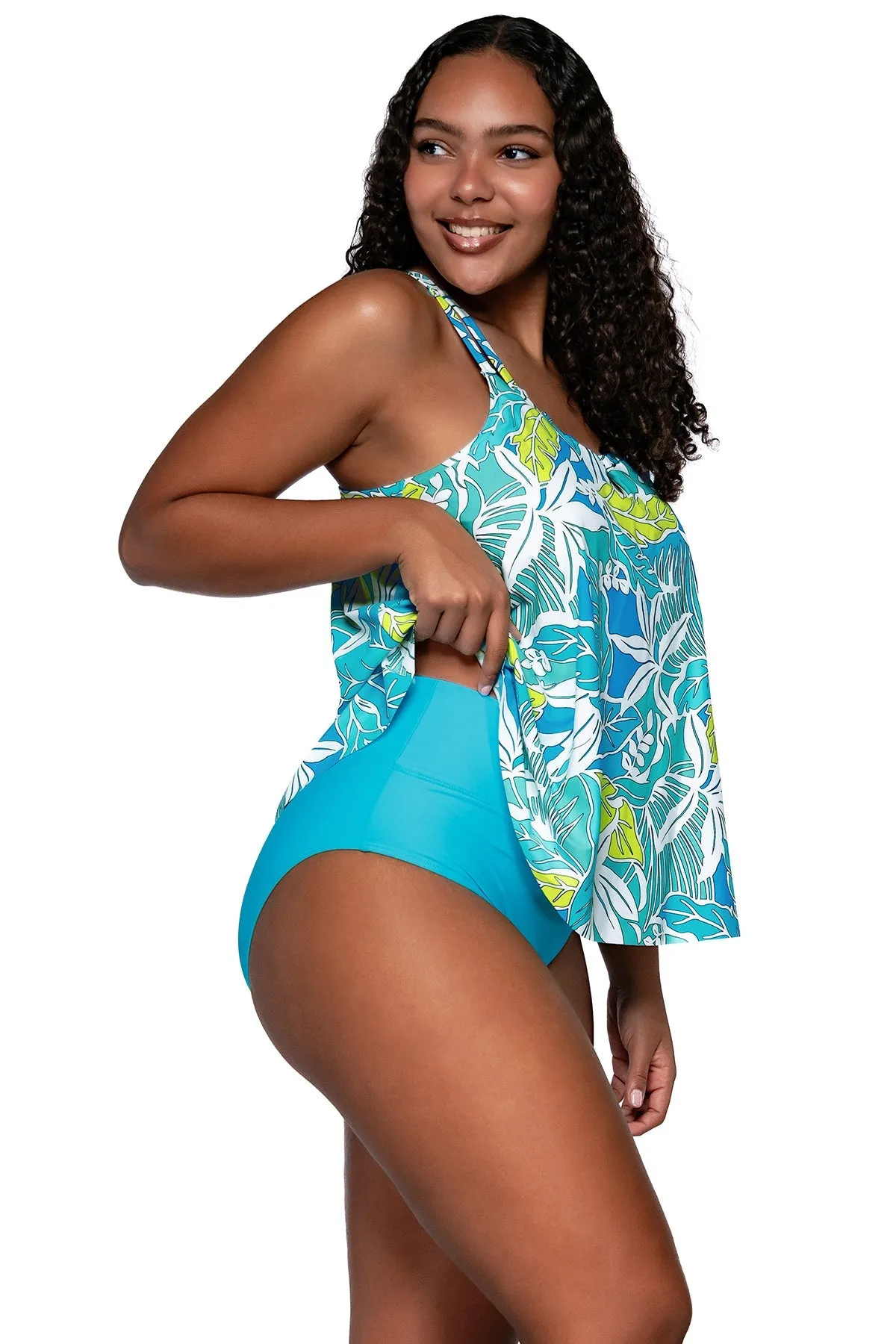 Sunsets Sadie Tankini Top - Kailua Bay - Final Sale