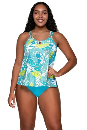 Sunsets Sadie Tankini Top - Kailua Bay - Final Sale