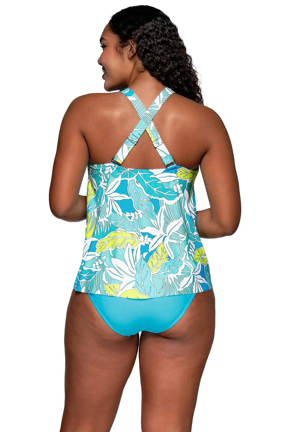 Sunsets Sadie Tankini Top - Kailua Bay - Final Sale