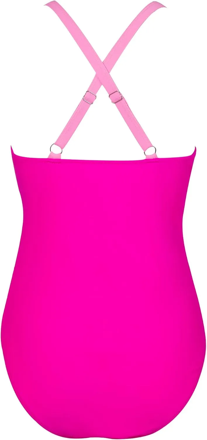 SUUKSESS Women Wrap Cut Out One Piece Swimsuit High Waisted Monokini Bathing Suit