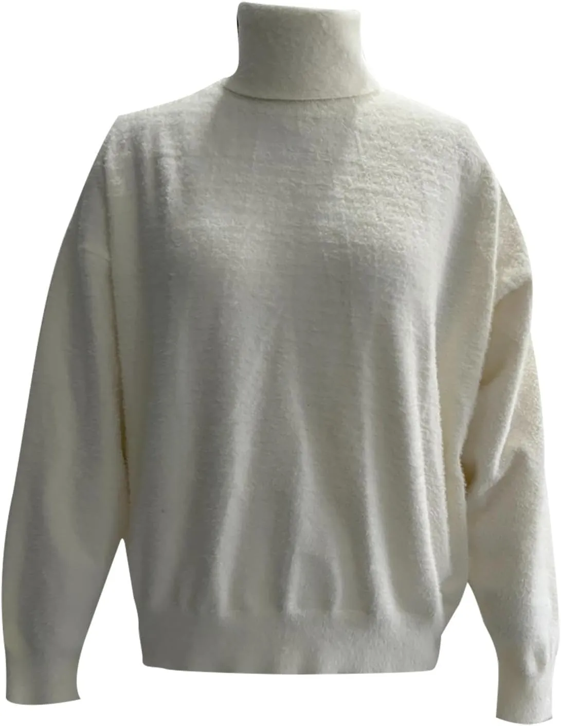 Sweater for Women Long Sleeve High Neck Knitted Pullover Plain Fall Tops Oversized Tunic Knit Loose Fit Warm Winter Trendy