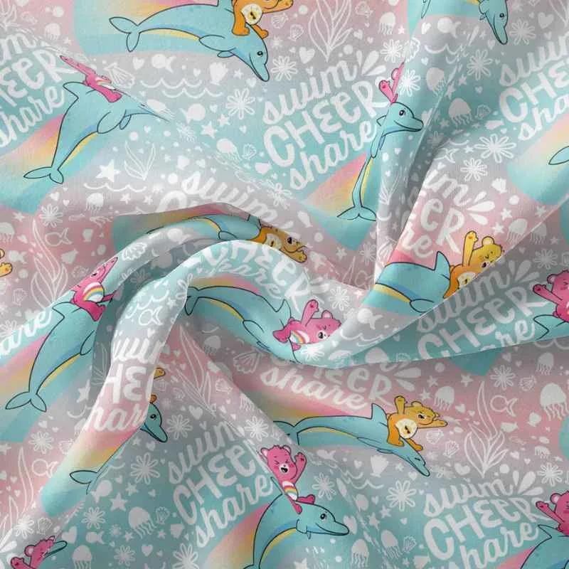 Swim Cheer Share Care Bears, Mer Bears Pink