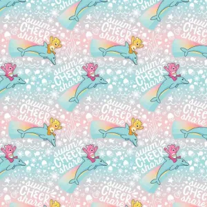 Swim Cheer Share Care Bears, Mer Bears Pink