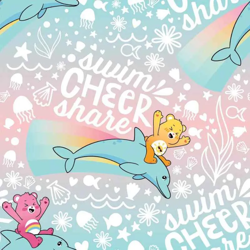 Swim Cheer Share Care Bears, Mer Bears Pink
