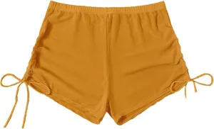 Swim Shorts for Women Swimwear Summer Sheer High Waisted Board Shorts See Through Sexy Mesh Beach Swimsuit Bottoms