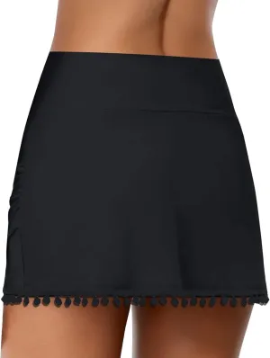Swim Skorts for Women Swimwear High Waisted Tummy Control Skirts with Built-in Shorts Bathing Suit Bottom