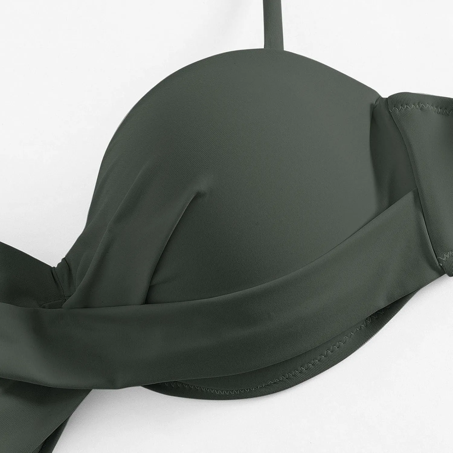 Swim Suits for Women Trendy Backless Pure Tummy Control Bikini Modest Bathing Suit Fashion Bandeau Swimsuits