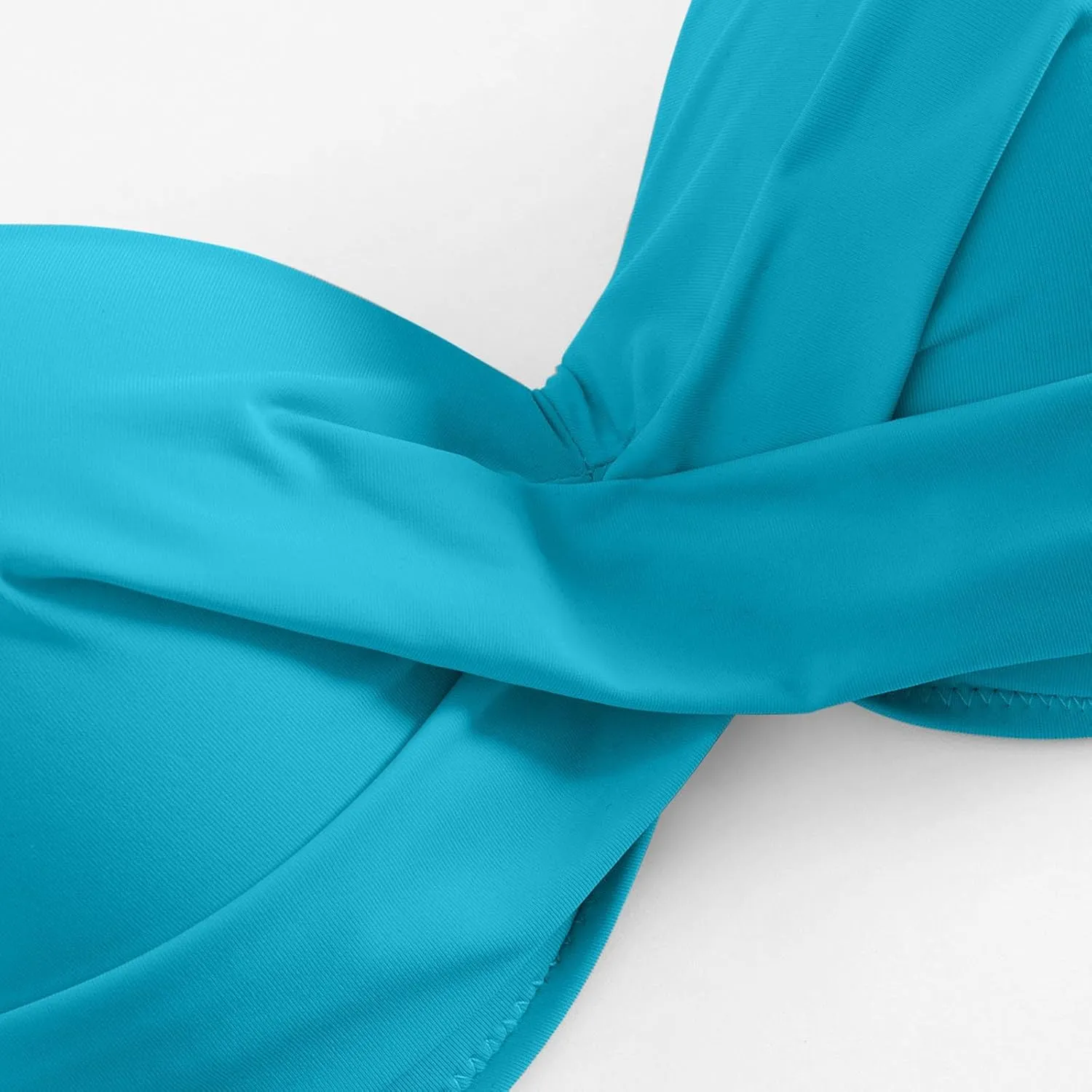 Swim Suits for Women Trendy Backless Pure Tummy Control Bikini Modest Bathing Suit Fashion Bandeau Swimsuits