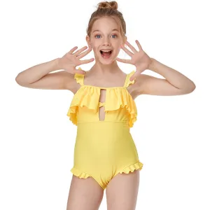 Swimsuit European New Girl's  Flying Nylon Children's Exclusive for Cross-Border