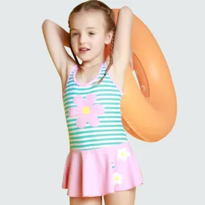Swimsuit  Lan Duopin Girl's One-Piece Swimming Suit Princess Skirt Cute  European Fashion Children's