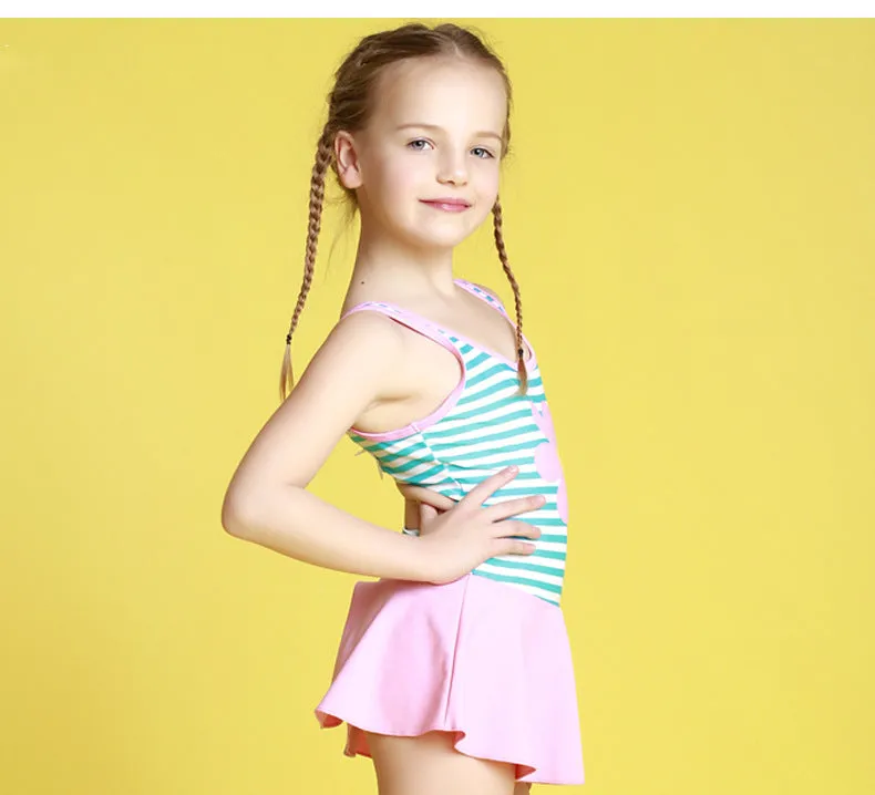 Swimsuit  Lan Duopin Girl's One-Piece Swimming Suit Princess Skirt Cute  European Fashion Children's