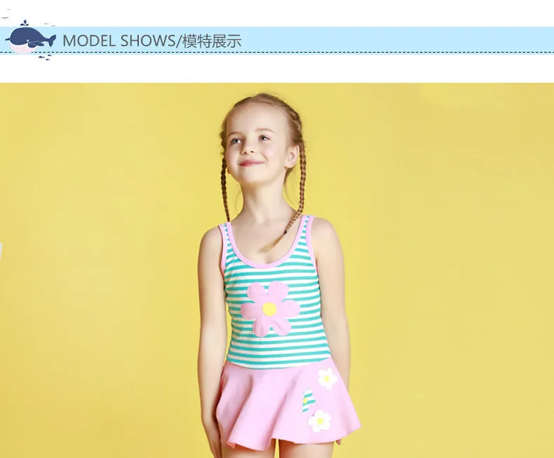 Swimsuit  Lan Duopin Girl's One-Piece Swimming Suit Princess Skirt Cute  European Fashion Children's