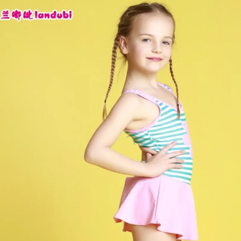 Swimsuit  Lan Duopin Girl's One-Piece Swimming Suit Princess Skirt Cute  European Fashion Children's