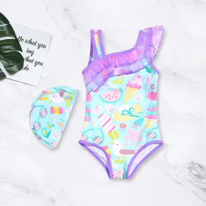 Swimsuit Summer Baby Girl One-Piece Medium and Large Children's Set Girls' Triangle