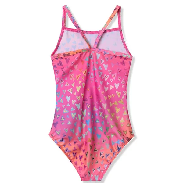 Swimsuits For Girls-Pink Heart