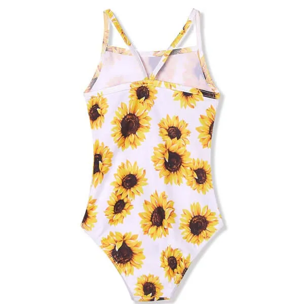 Swimsuits For Girls-Sunflower