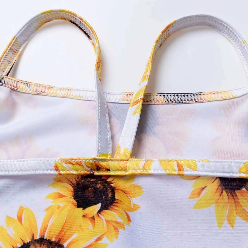 Swimsuits For Girls-Sunflower