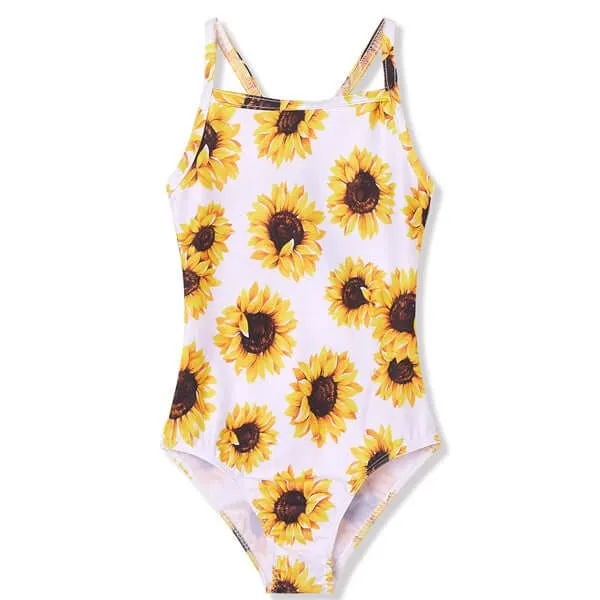 Swimsuits For Girls-Sunflower