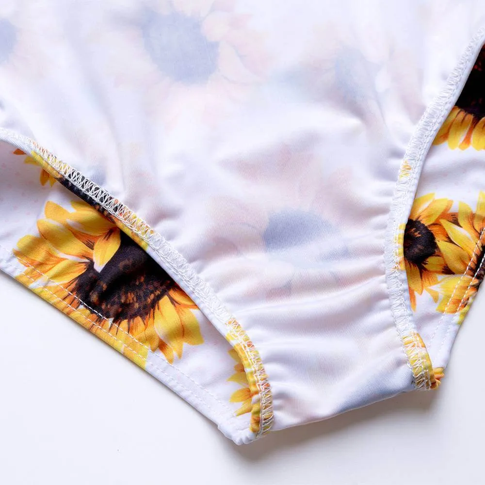 Swimsuits For Girls-Sunflower