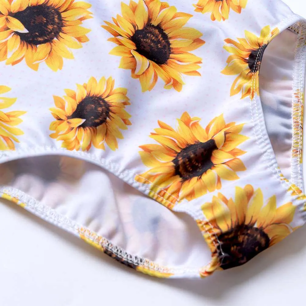 Swimsuits For Girls-Sunflower