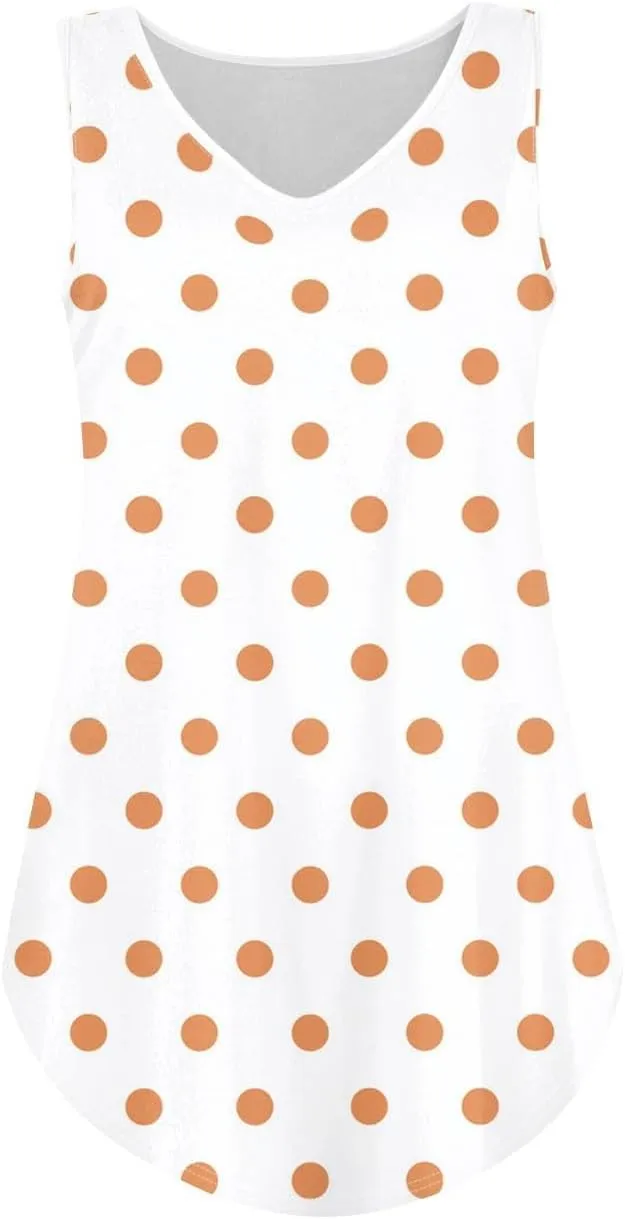 Tank Tops for Women 2025 Casual Printed V Neck Sleeveless Summer Tunics Vacation Fashion Loose Camisole Dressy Tank