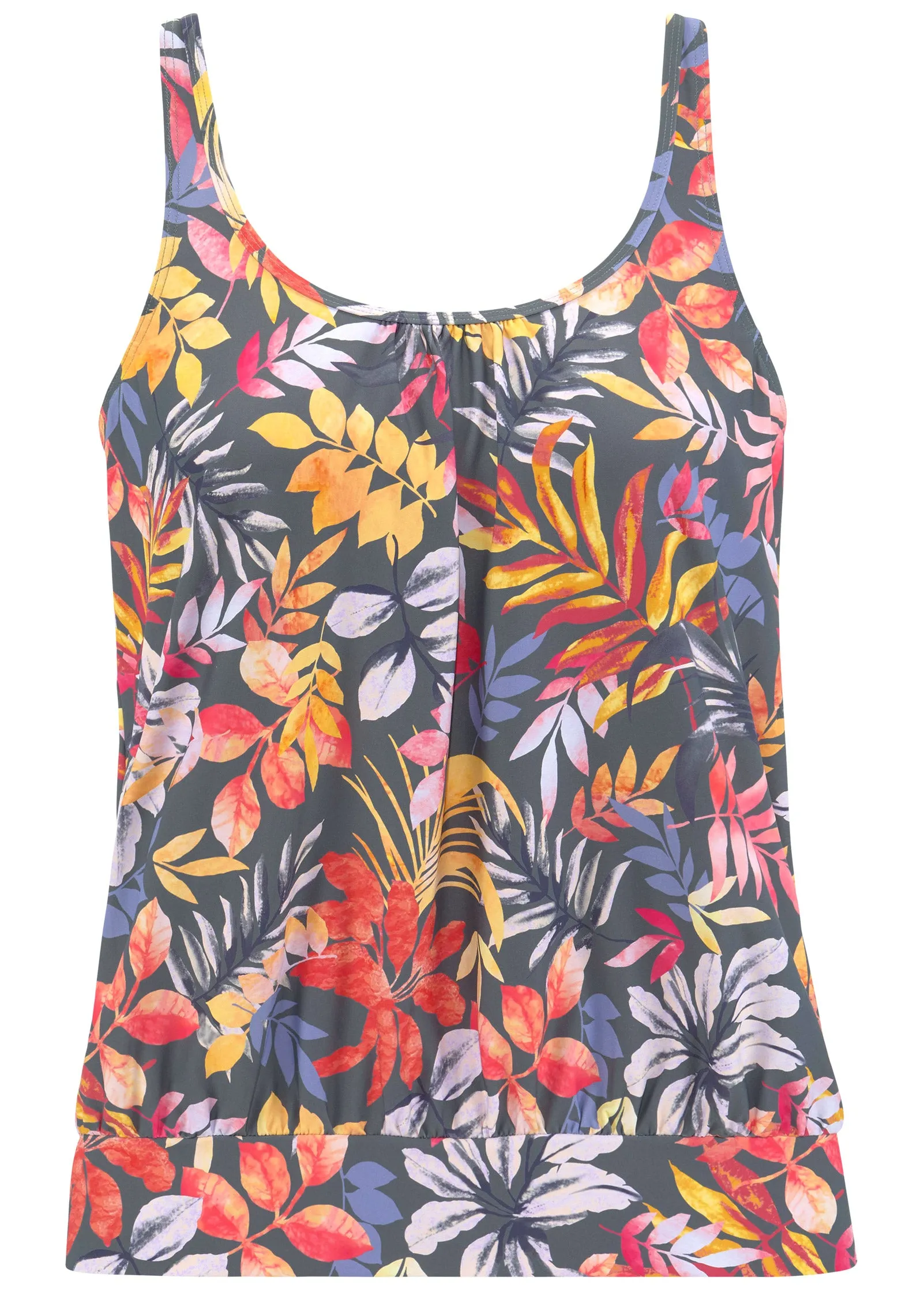 Tankini Top - Grey Floral