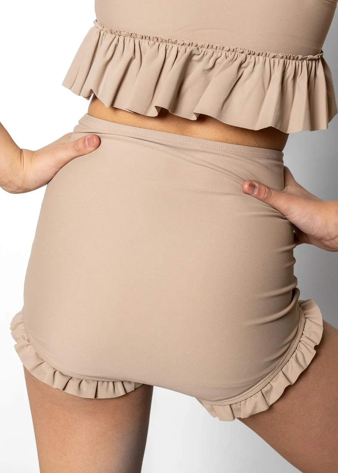 Taupe | Youth All Ruffled Up Bottoms